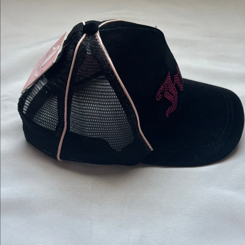 Juicy Couture  Baseball Cap Black with Pink Embellishment Kids